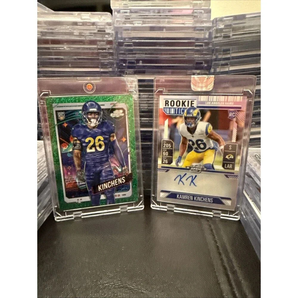 Kamren Kinchens  2024 Topps Chrom Green Space #156 & Optic Prizm Auto #167 Lot